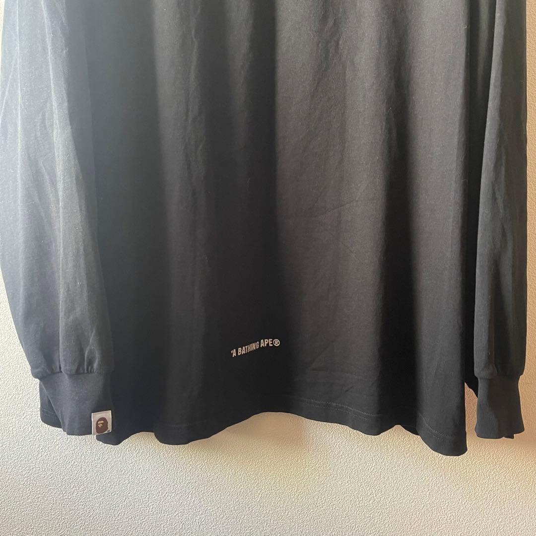 A BATHING APE ロングTシャツロンT 長袖　2XL 刺繍　ワッペン