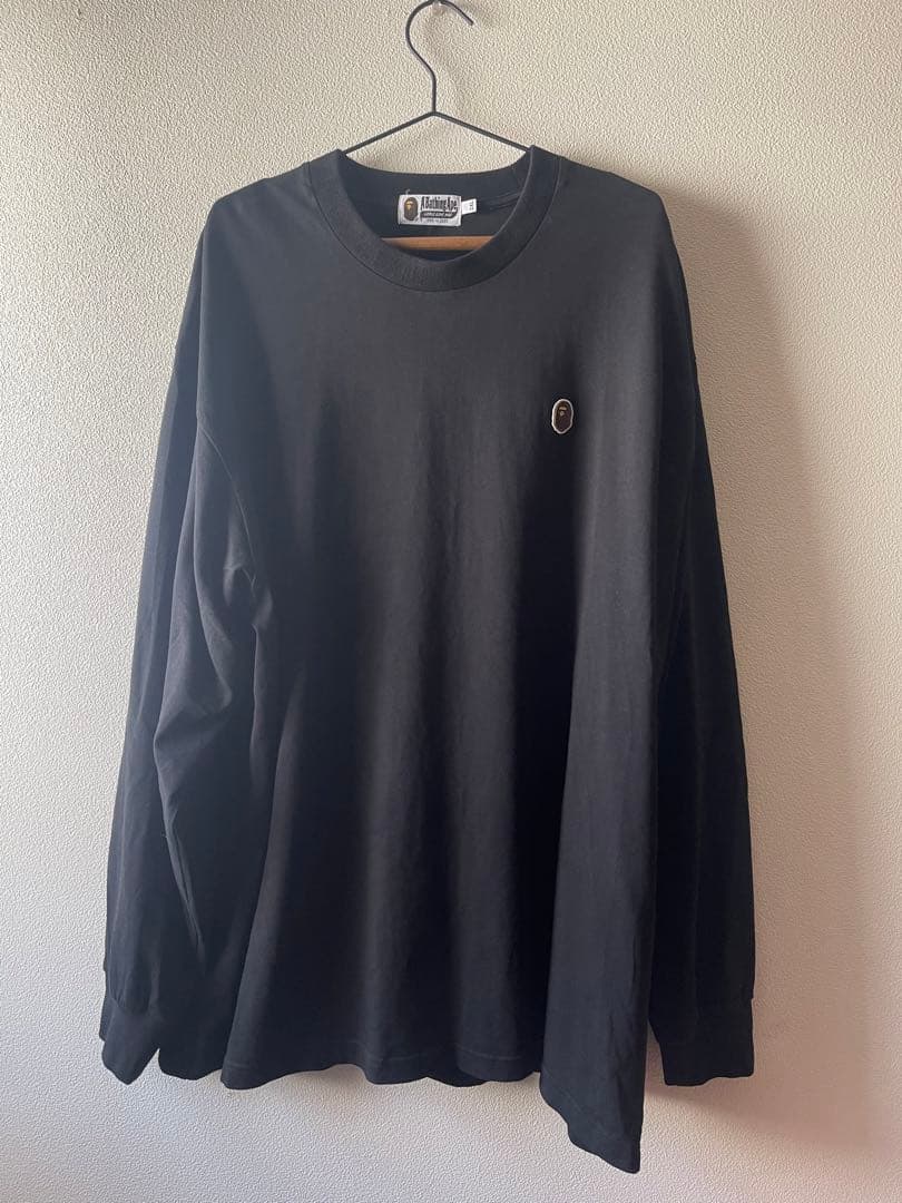 A BATHING APE ロングTシャツロンT 長袖　2XL 刺繍　ワッペン