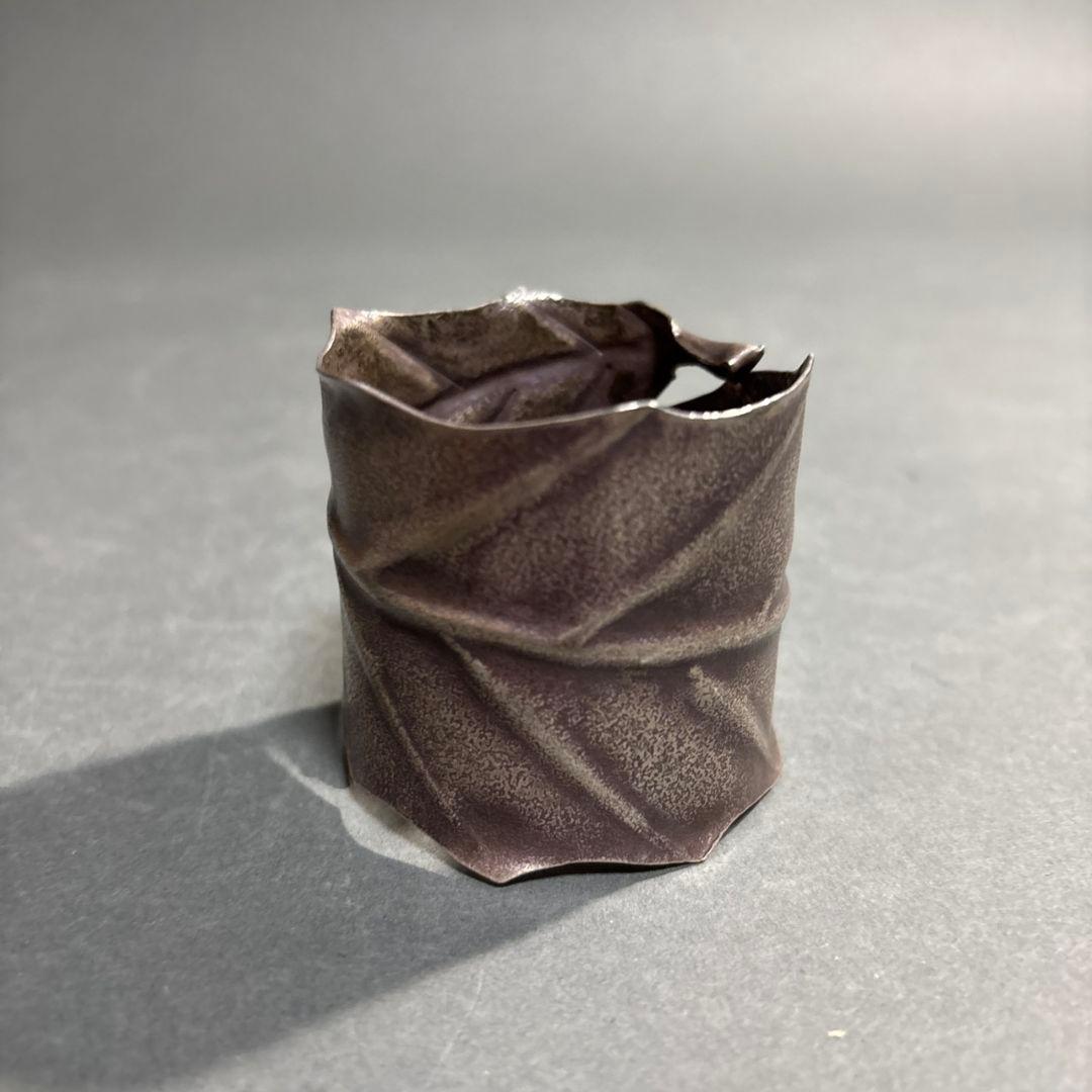 中川浄益　一葉　蓋置　共箱