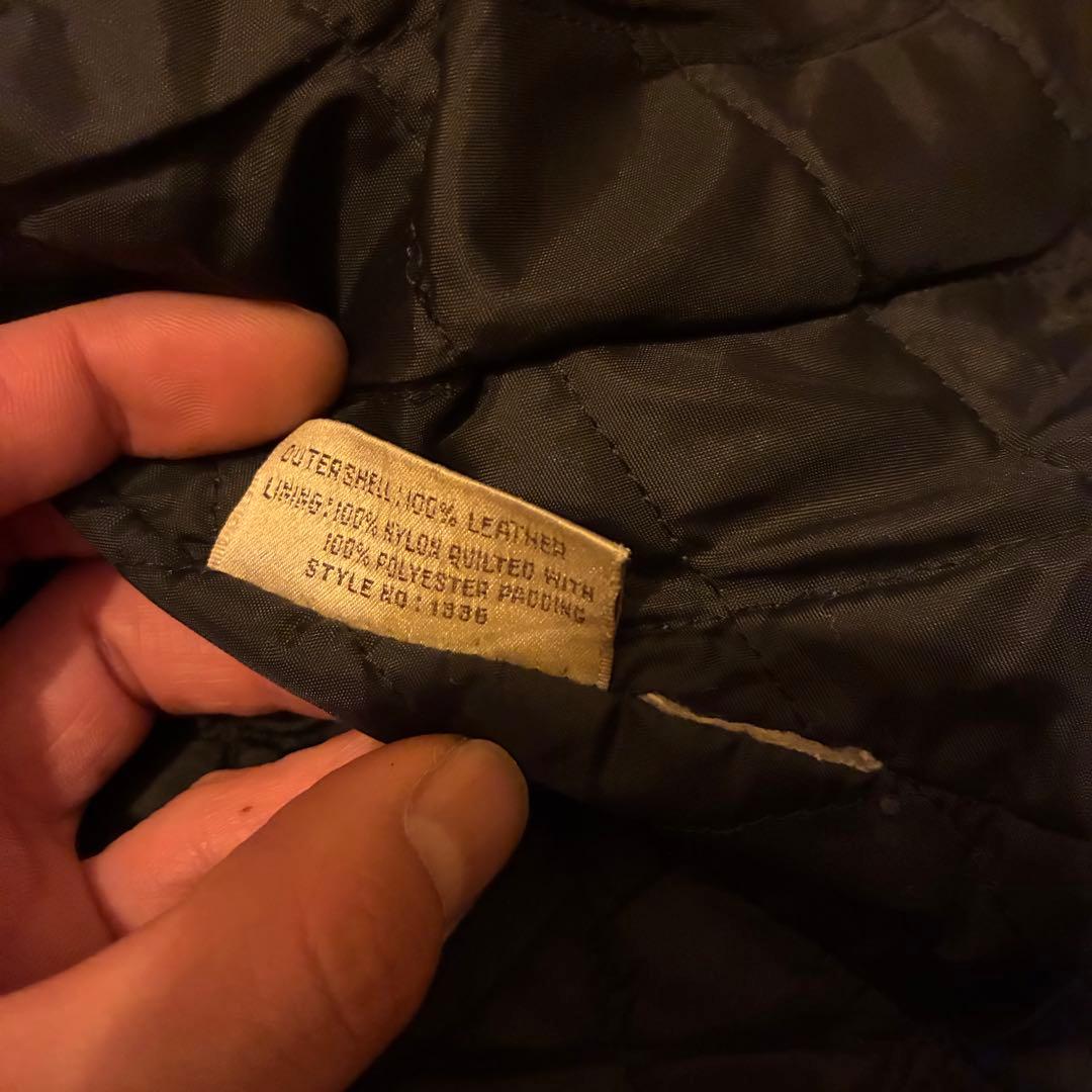 70s vintage レザーダブルライダースジャケット 古着