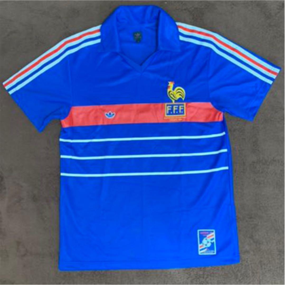 【アディダス】adidas ユーロ84フランス代表復刻ユニ　10番　ほぼ未使用
