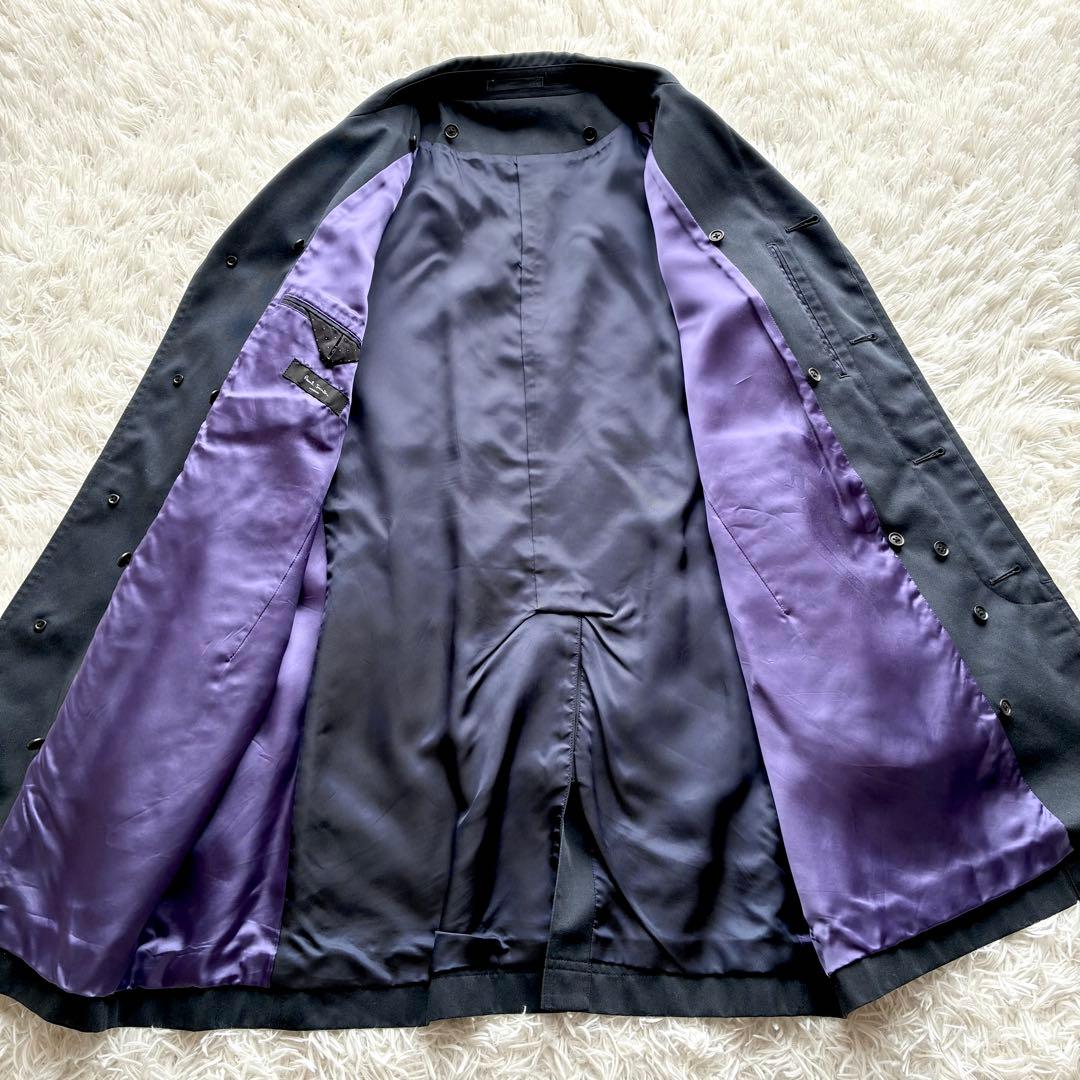 極美品✨ポールスミス　トレンチコート　キルティング　ライナー　ネイビー　パープル