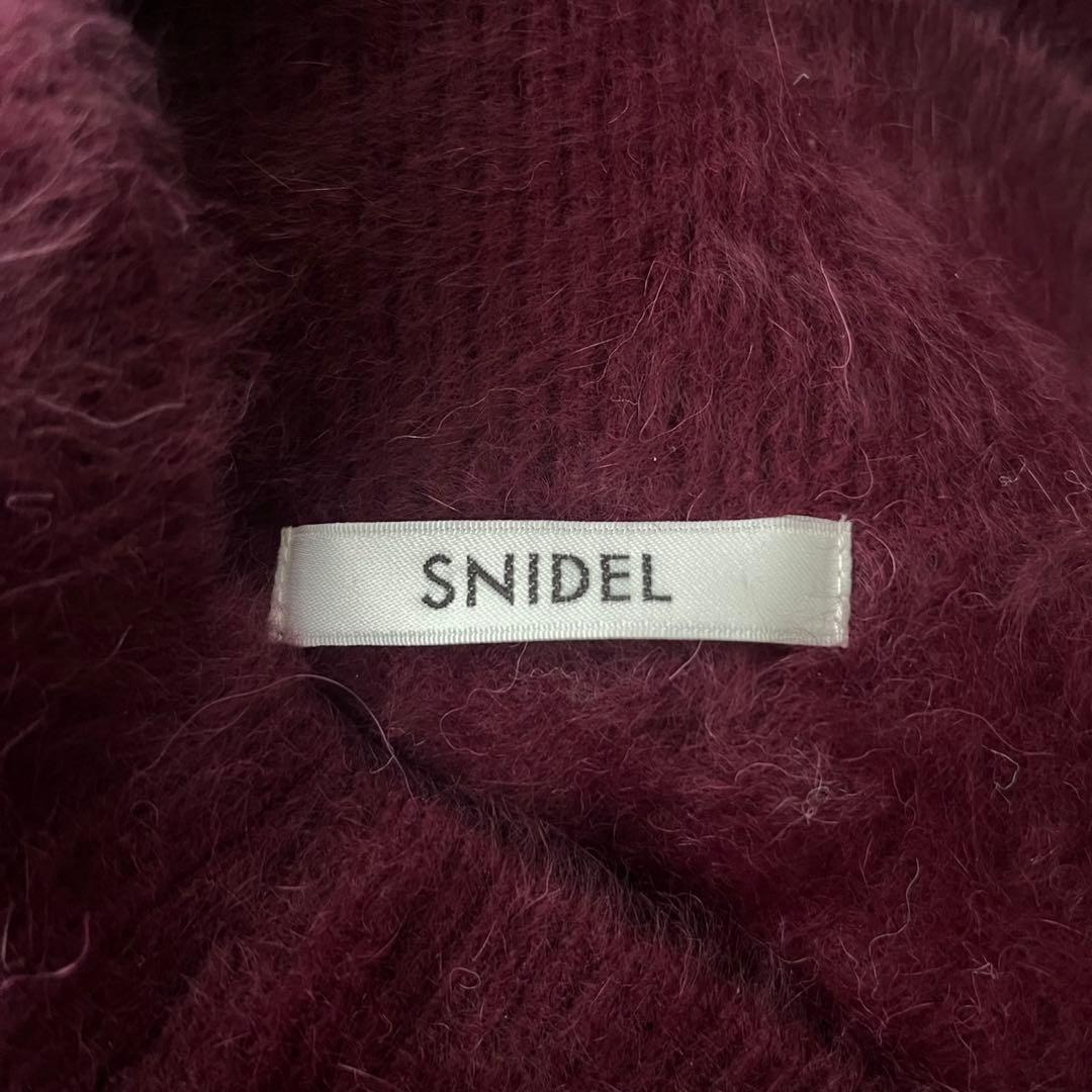 SNIDEL フォックスアルパカニット フォックスアルパカオフショルプルオーバー