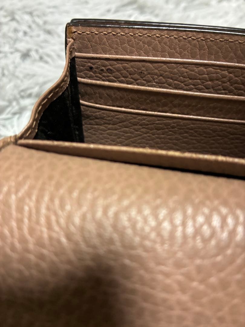 GUCCI ダブルG バイカラー　ミディアムウォレット