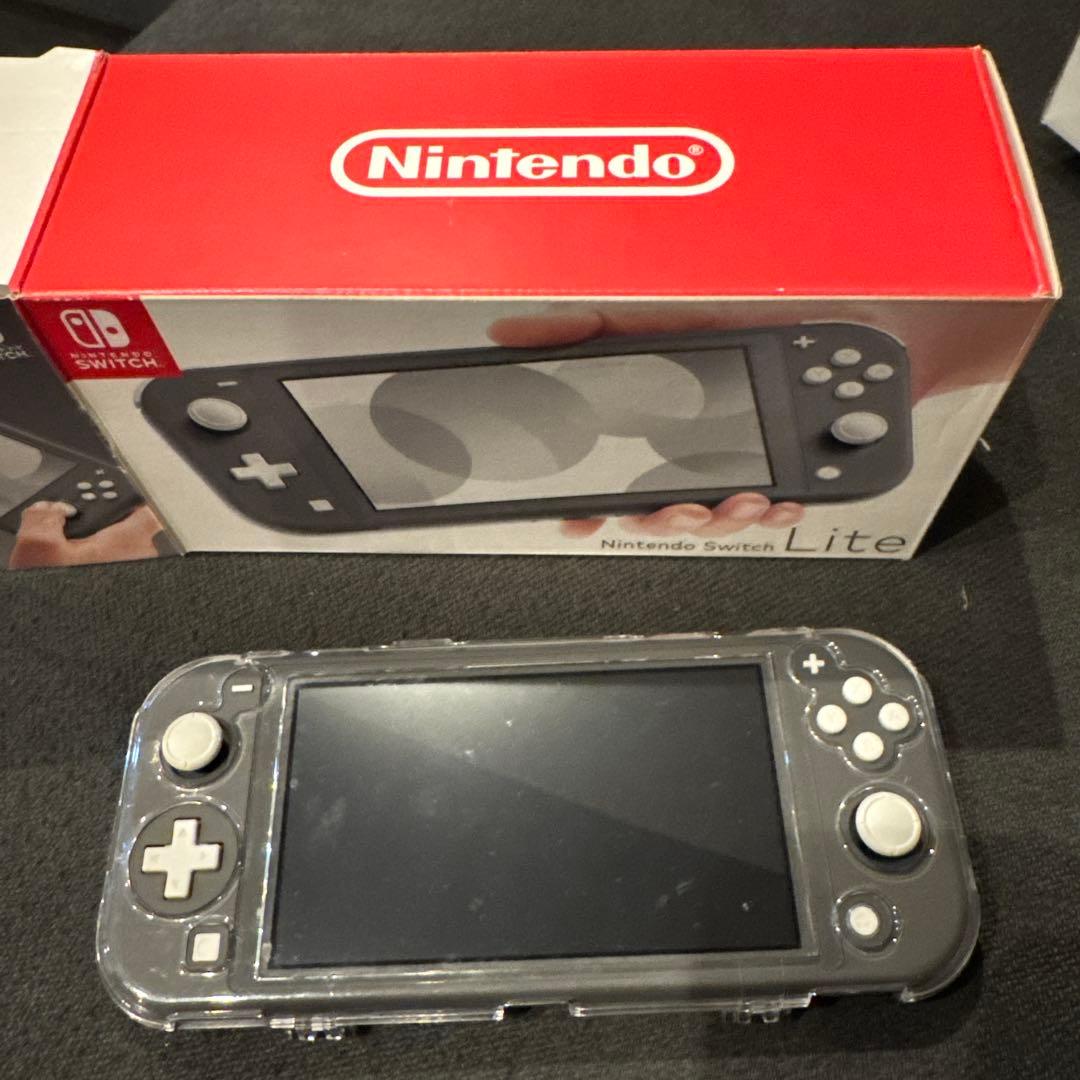Nintendo Switch Lite 本体 グレー カバー・ケース