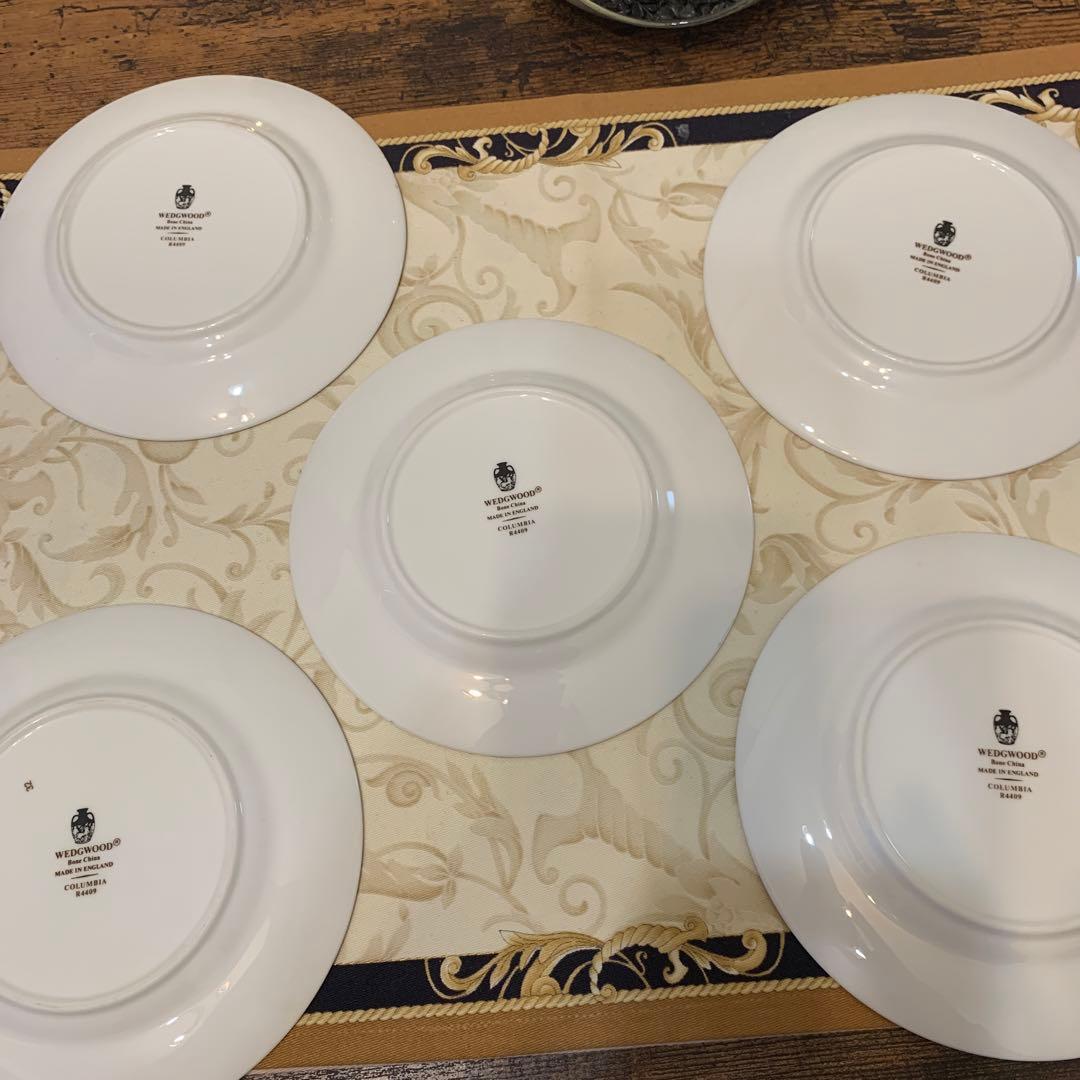 未使用ウェッジウッド コロンビア　セージグリーン 15.5cmケーキプレート