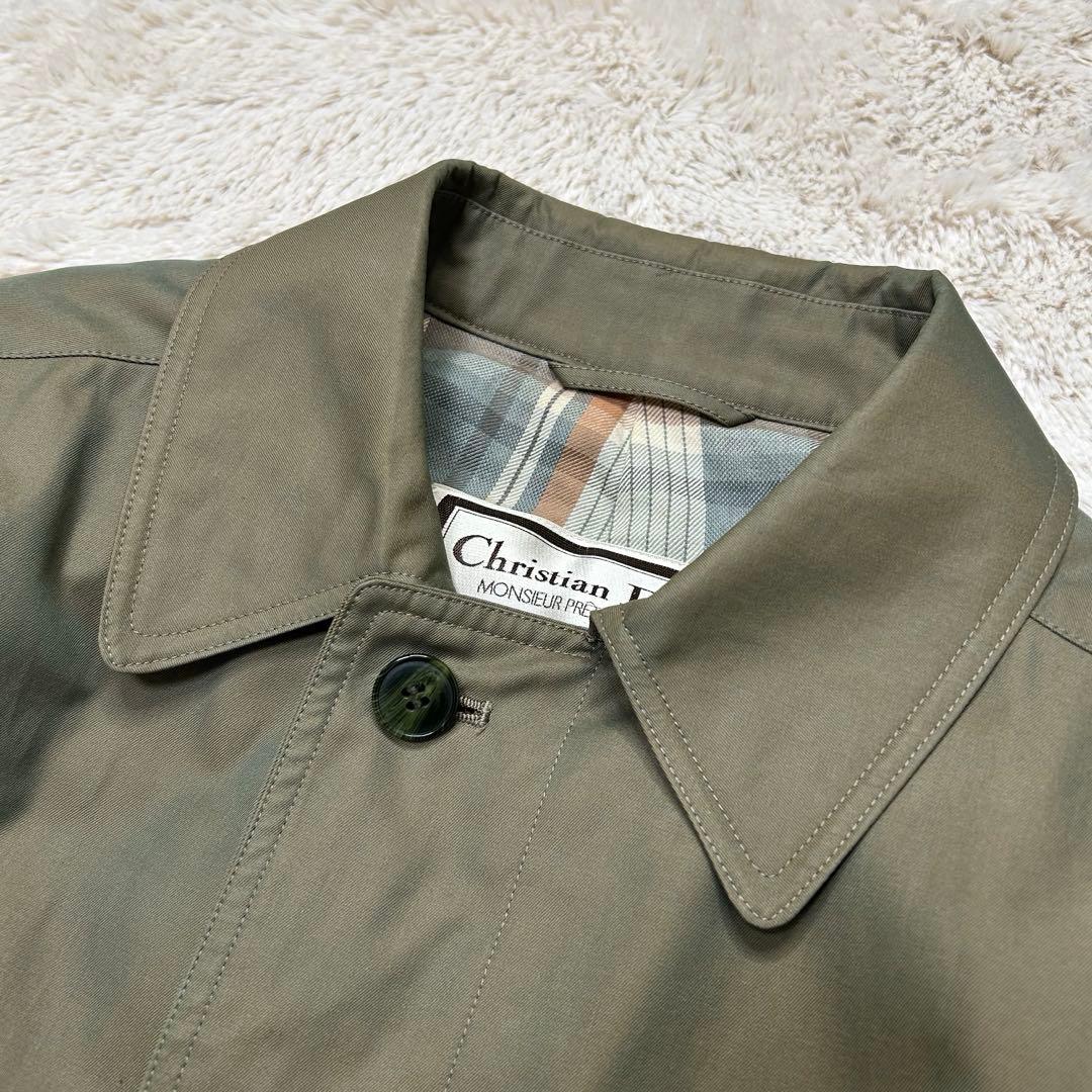 な*か様 【最高品質】クリスチャンディオール ロング ステンカラーコート Dio