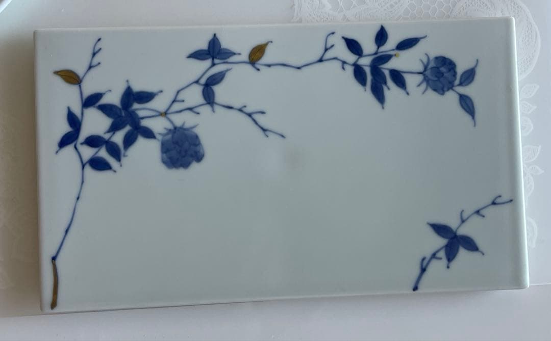 有田焼　福珠窯　金彩バラ絵　皿　３枚セット　 未使用品