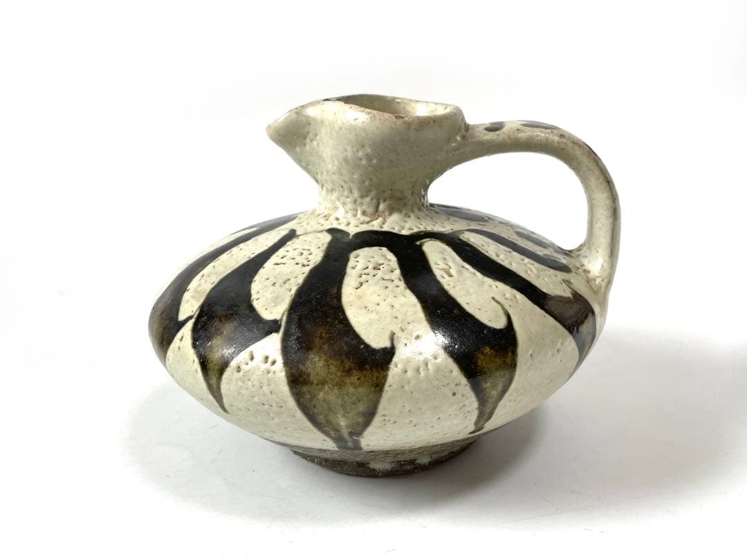 陶芸家　作家物　船木道忠　手付花瓶　民芸　民藝　花入　船木研兒　バーナードリーチ