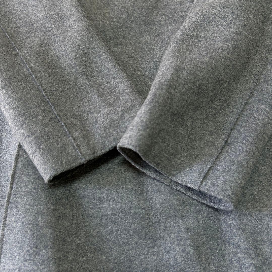 k*0様 美品イタリア製 ハリスワーフロンドン 縮絨ウール ジャージー チェスタ