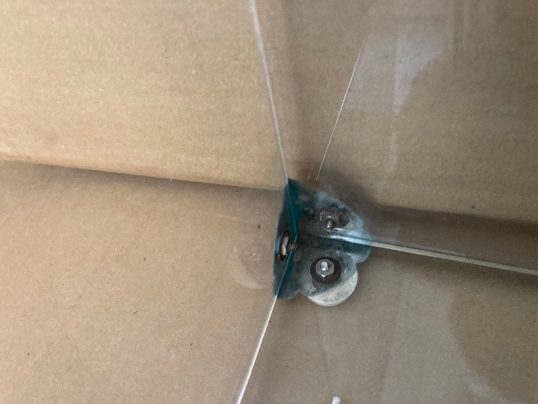 ガラスショーケース 陳列棚　ディスプレイ　店舗什器　昭和レトロ　全面ガラス