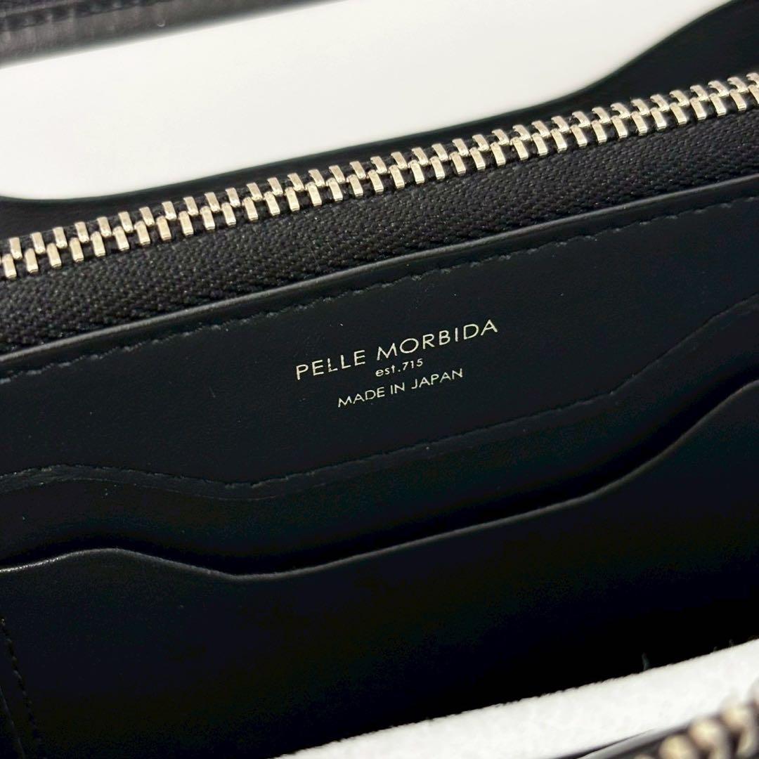 新品　未使用　ペッレモルビダ　メンズ　長財布　ラウンドジップ　ブラック　レザー