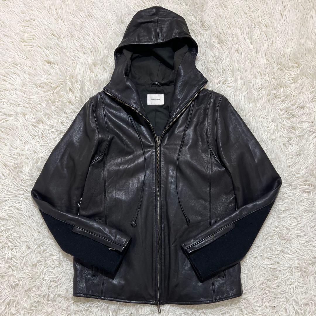 【希少XL】DOMENICO+SAVIOレザージャケット 亀梨着用　本革　フード