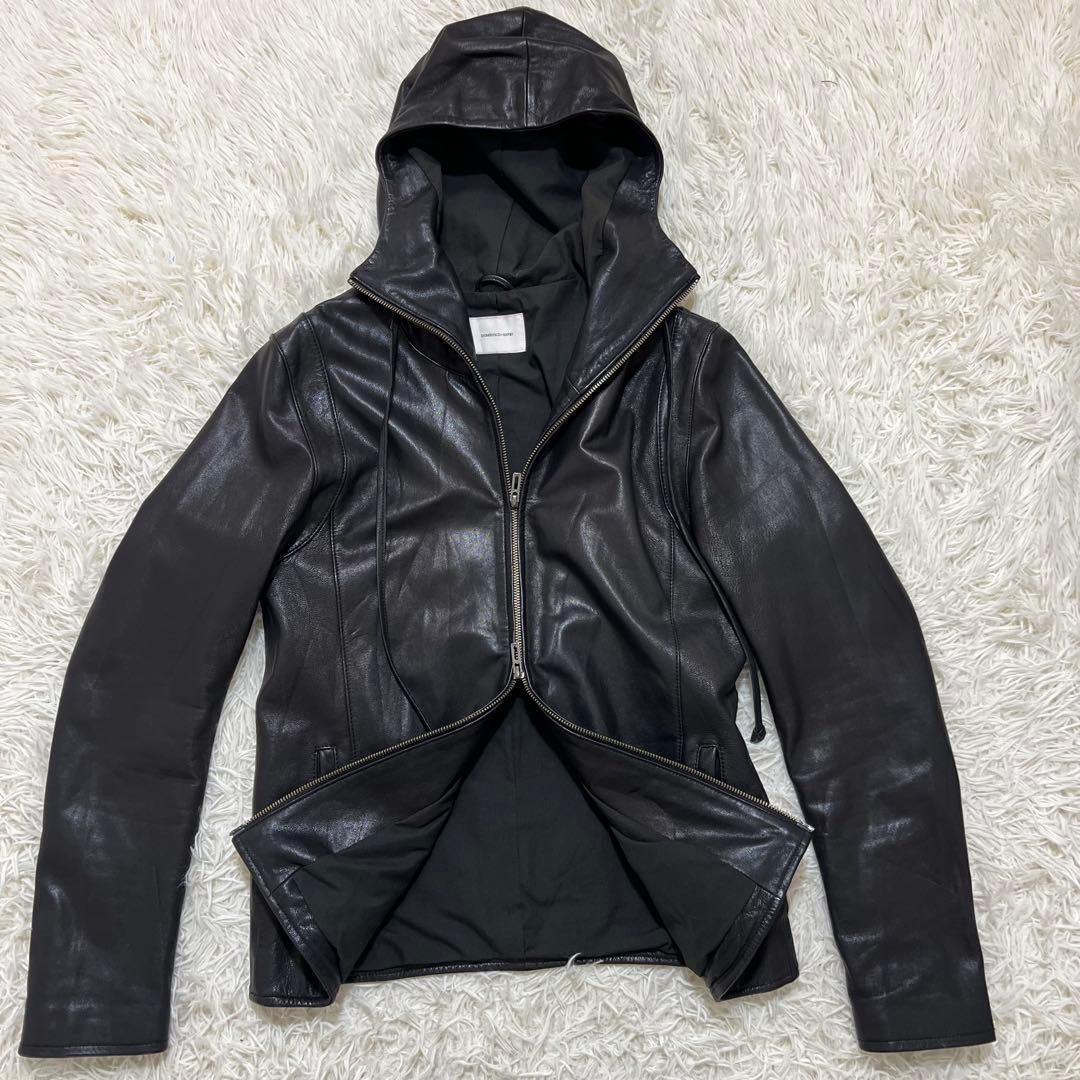 【希少XL】DOMENICO+SAVIOレザージャケット 亀梨着用　本革　フード