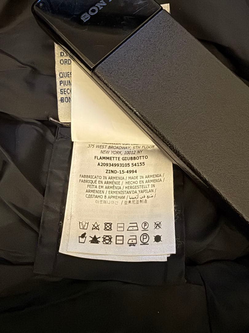 Moncler 黒 ロングダウンジャケット