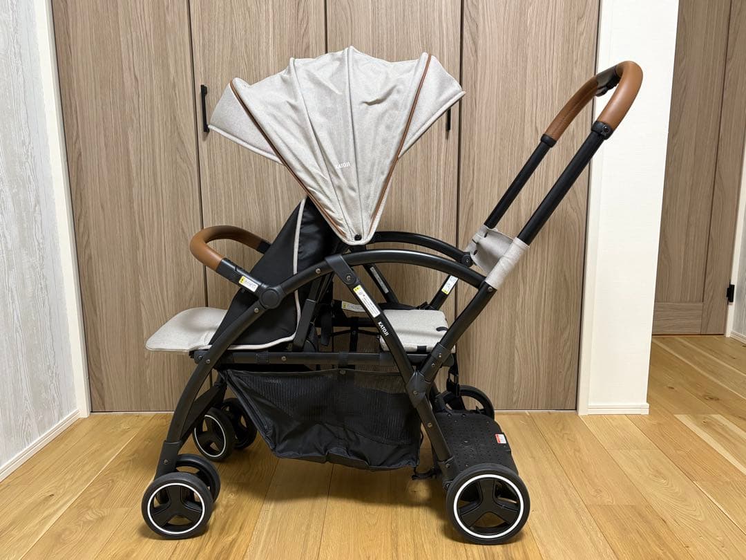 カトージ 2-Seater next ロイヤルベージュ　背もたれシート付き！