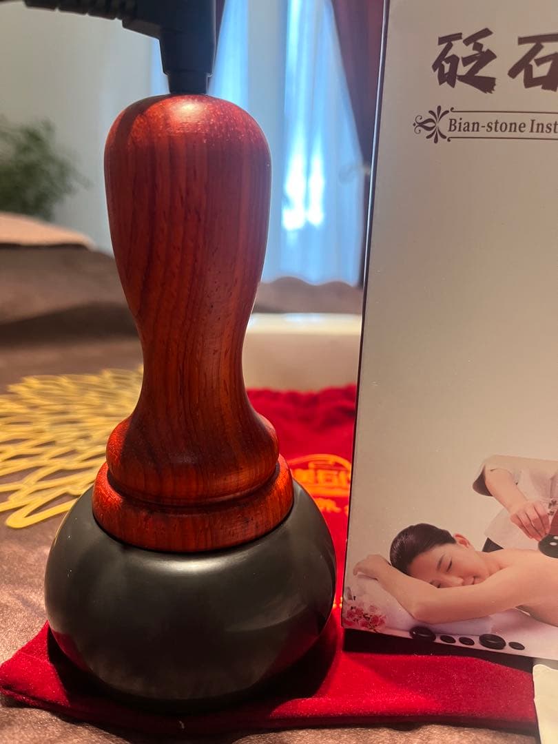 マ*ル様 ベン石温熱器　ホットストーンセラピー温石　日本でも海外でも使えるコンセ