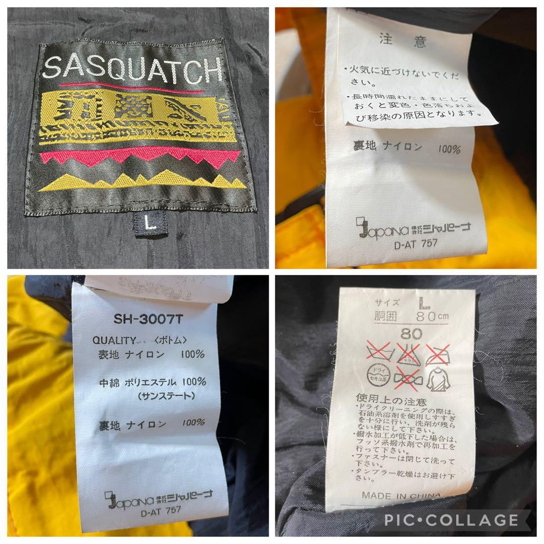 SASQUATCH 中綿　上下セット　スキー　スノーボード用ウェア L