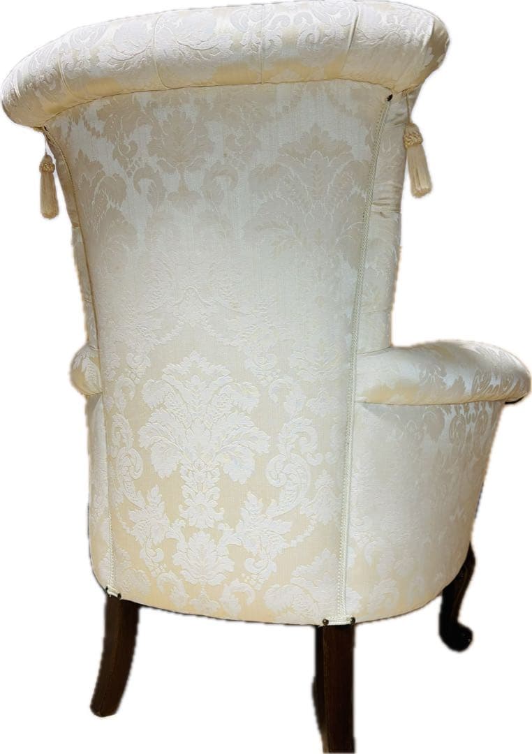 エクセレンテ　イタリア製　アームチェア　1人掛けソファ　ハイバック　猫足　ロココ