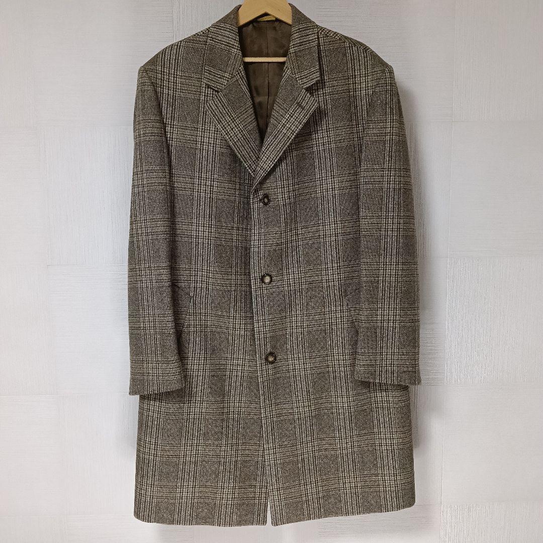 【美品】Brooks Brothers 高級ロロ・ピアーチェックチェスターコート