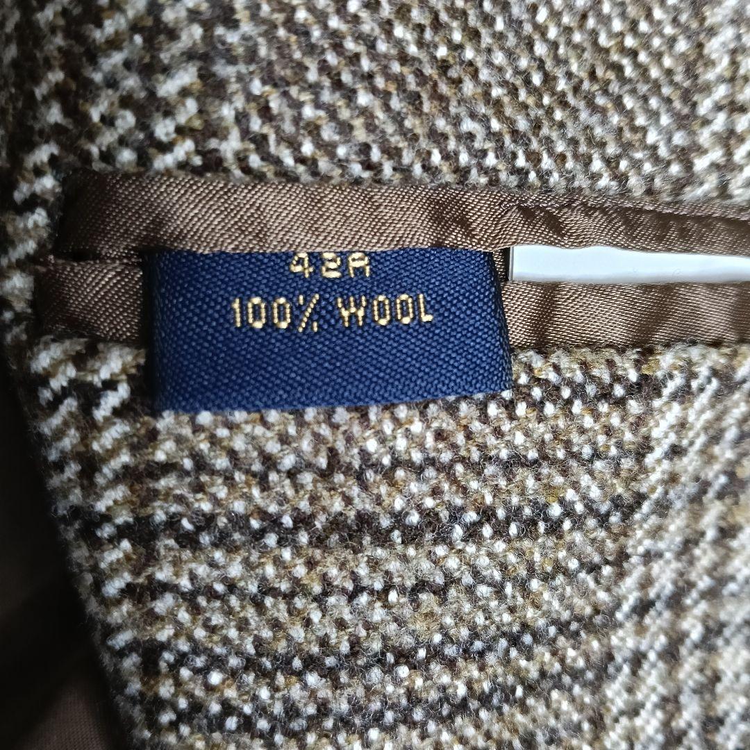 【美品】Brooks Brothers 高級ロロ・ピアーチェックチェスターコート