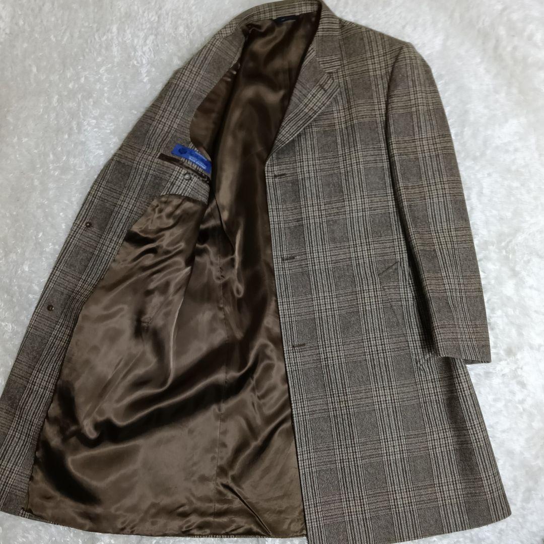 【美品】Brooks Brothers 高級ロロ・ピアーチェックチェスターコート