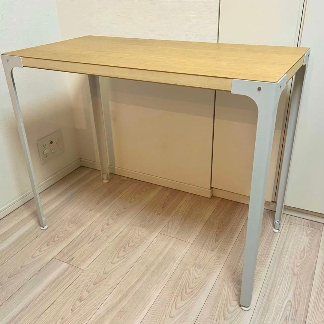 〔廃盤品〕無印良品 MUJI スチール脚木製デスク オーク材