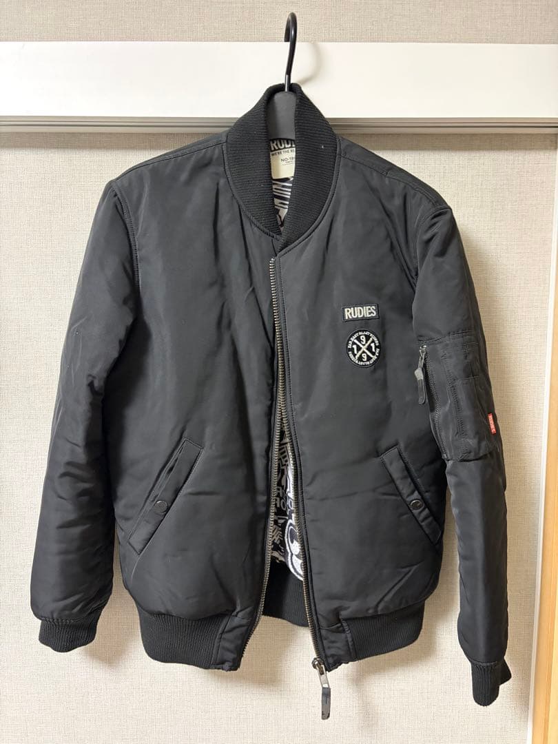 RUDIES ブラック MA-1ジャケット