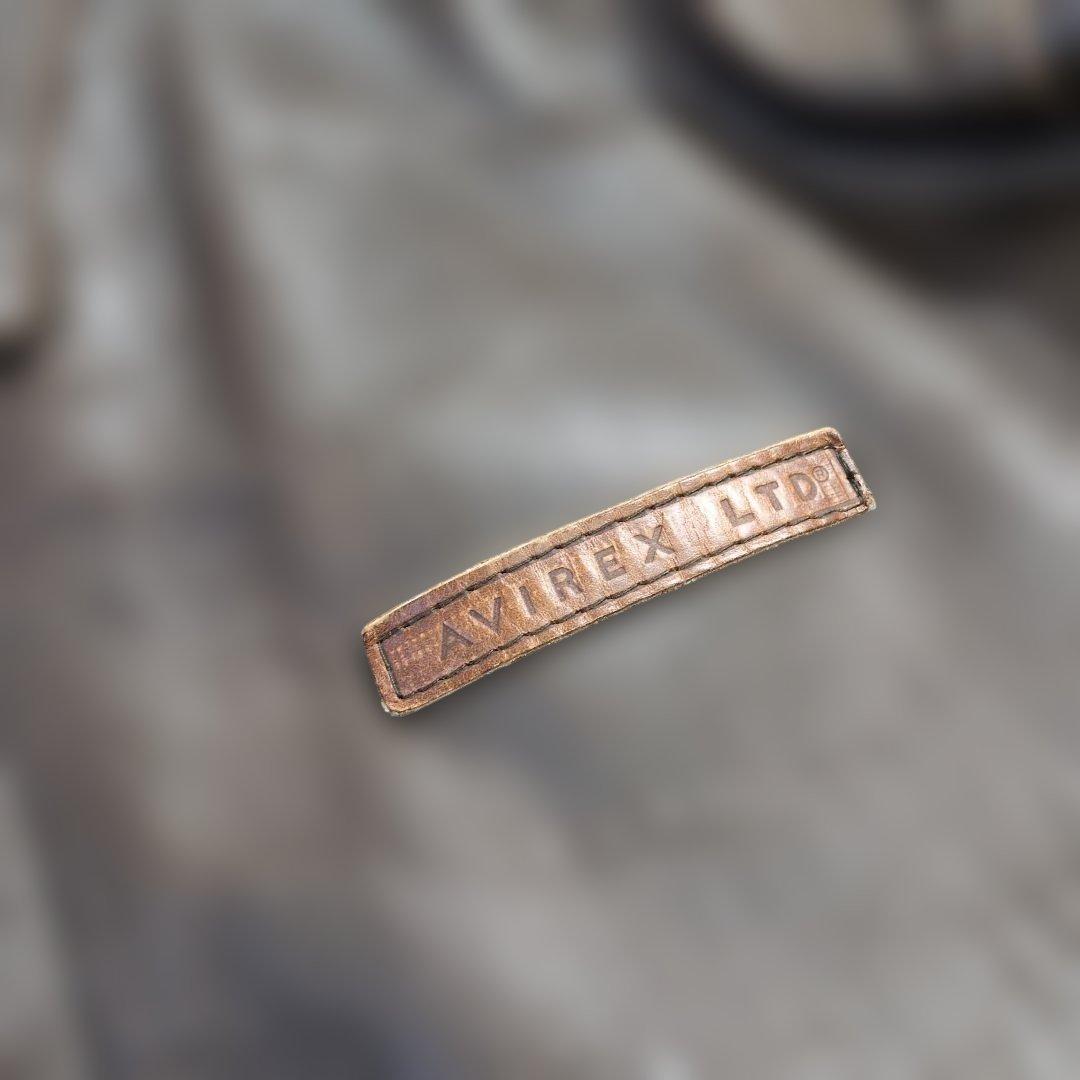 超良品 AVIREXA 2フライトジャケット M 〜L茶　胸タグ