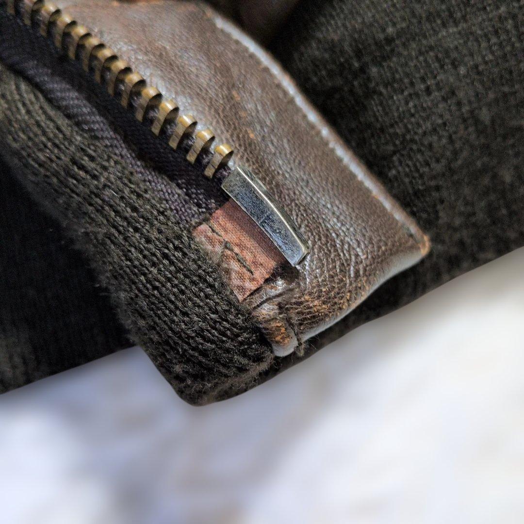 超良品 AVIREXA 2フライトジャケット M 〜L茶　胸タグ