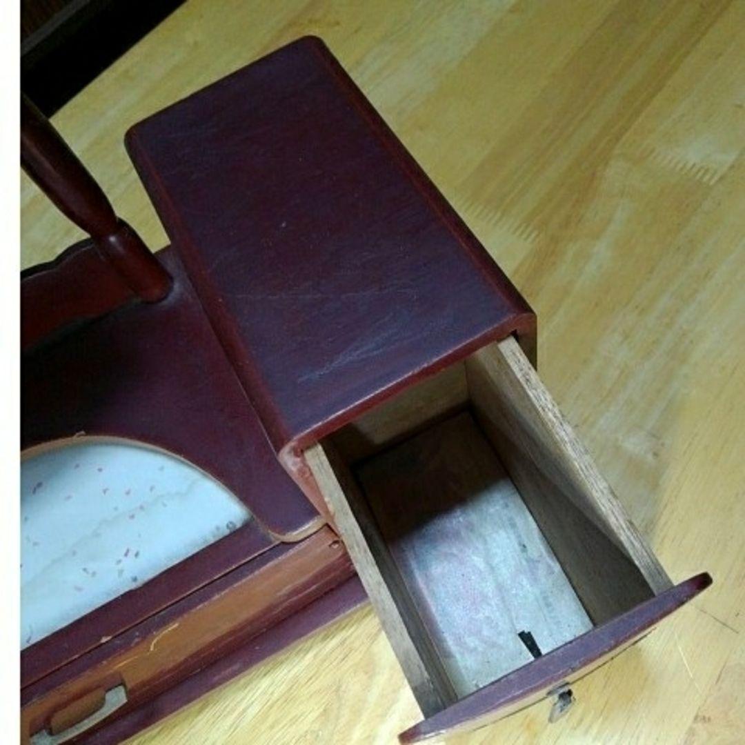 レトロ商品 和風化粧台 鏡付き