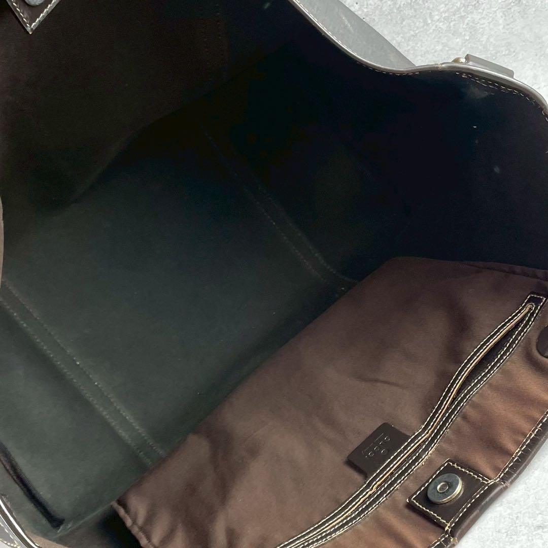 ✨美品✨グッチ　GGスプリーム　トートバッグ　肩かけ　GGモノグラム　大容量