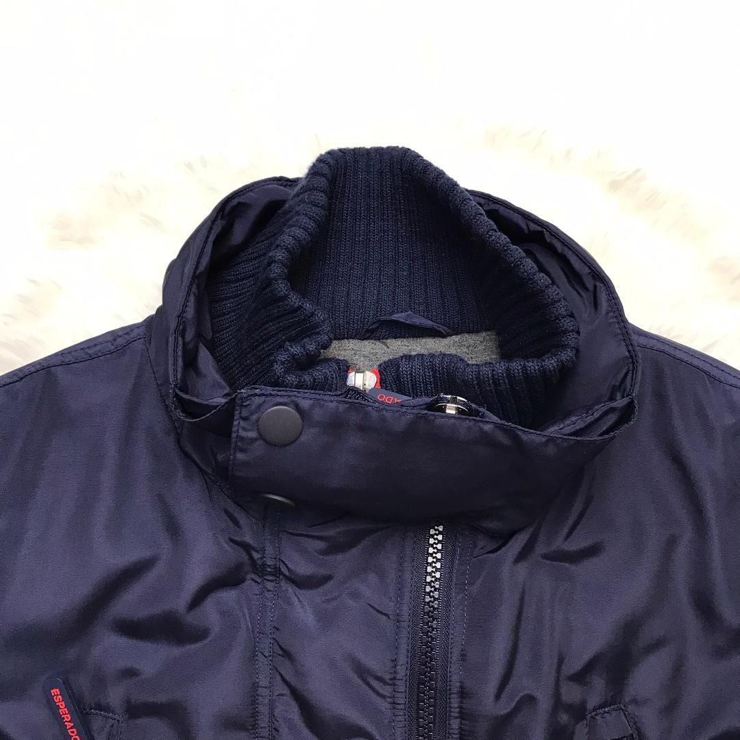 ESPERADO 中綿入りジャケット ドイツ 乗馬ブランド 袖口リブ ネイビー