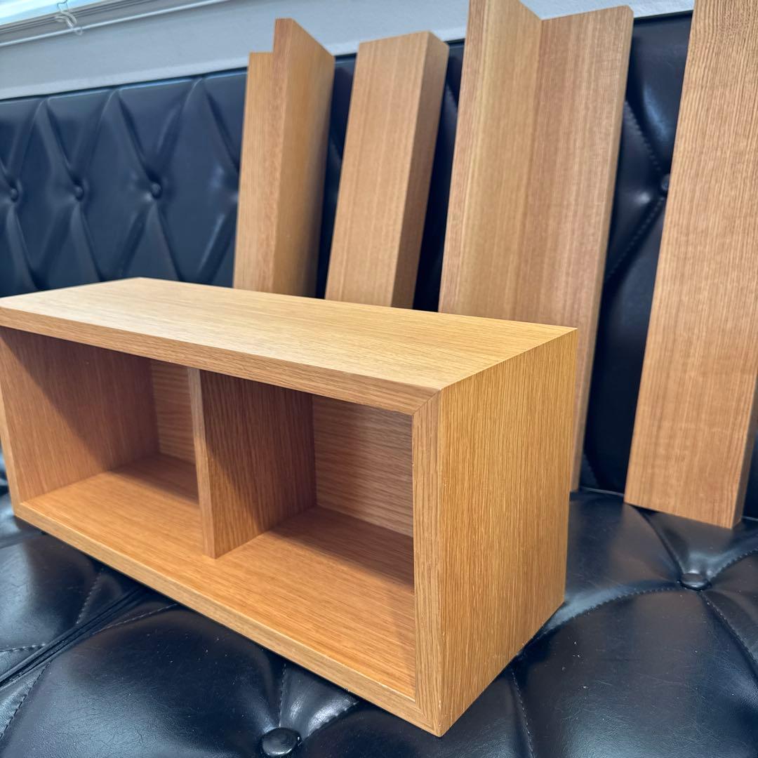 廃盤訳アリ★無印良品 壁に付けられる家具9 点セット棚コーナー３連ハンガー箱長押