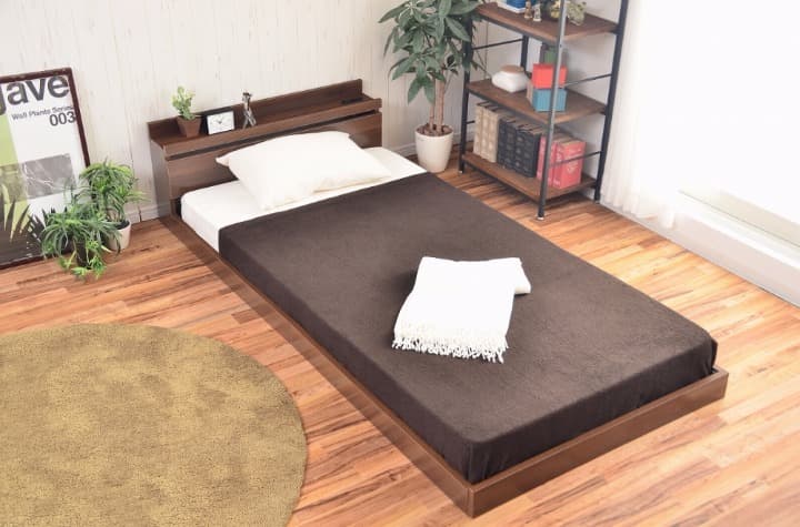 ローベッド＋マットレスセット（ダブル）選べる2色！