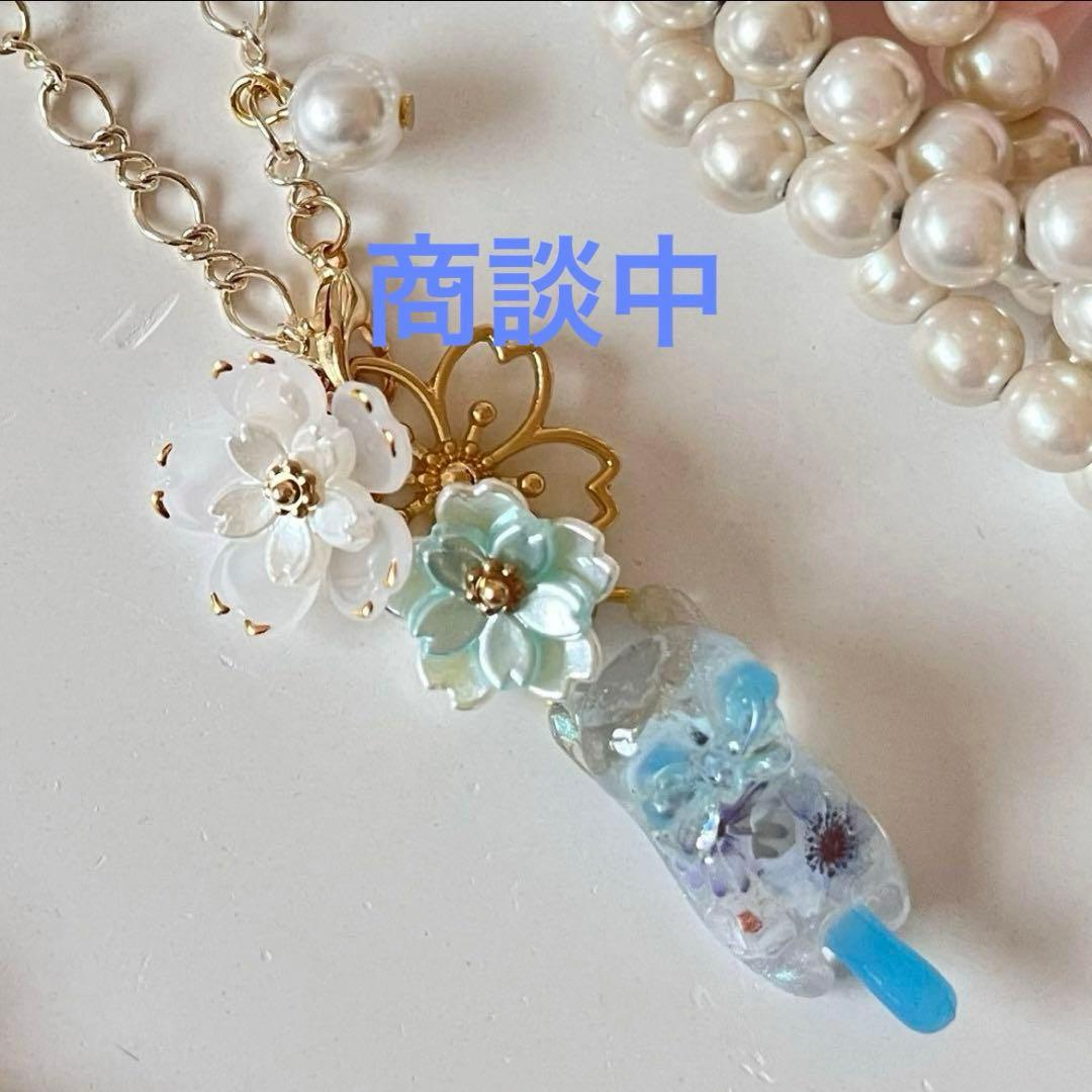 ฅ❤️ 猫　ねこ　レジン　チャーム　さくら　バックチャーム　ハンドメイド