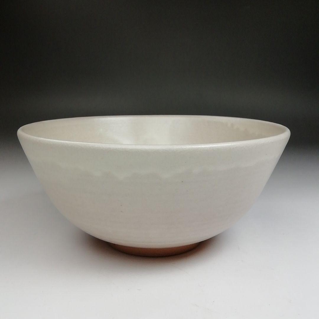 Ｓ８８０　茶碗　『粉引手　茶碗』『伊東慶 作』　共箱　抹茶碗　茶道具