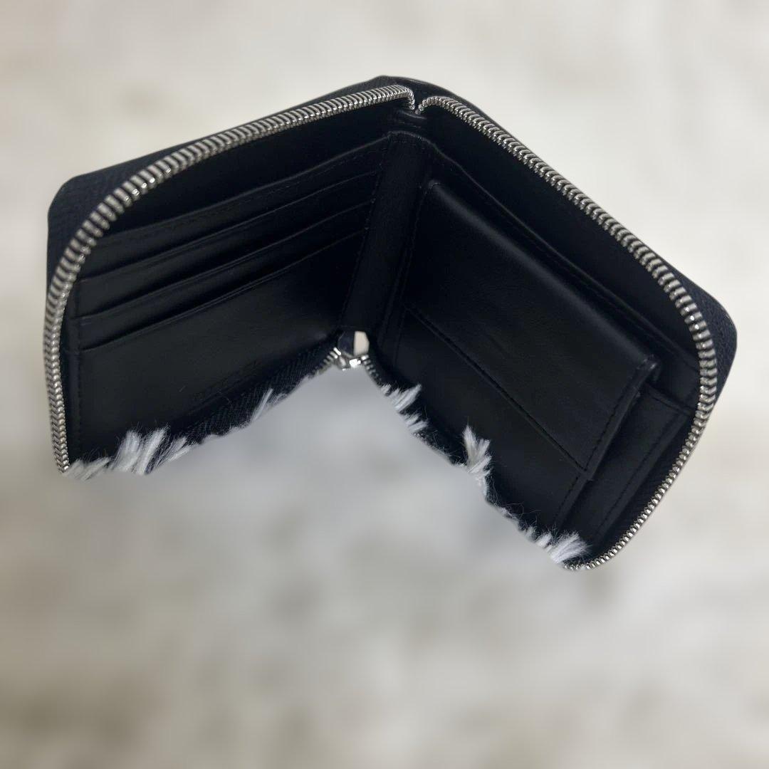 美品　DIESEL ディーゼル 小銭入れ付きラウンドファスナー２つ折り財布