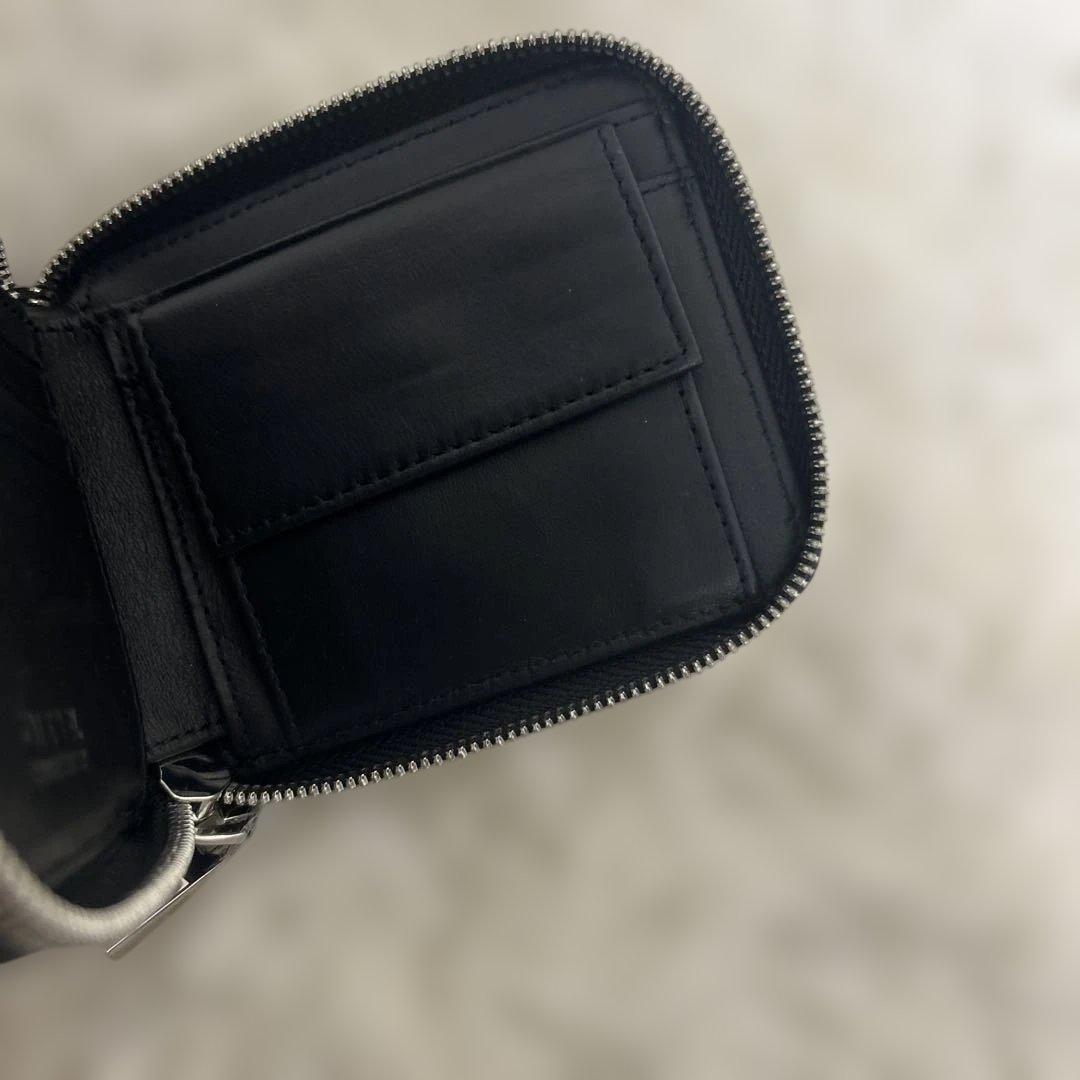 美品　DIESEL ディーゼル 小銭入れ付きラウンドファスナー２つ折り財布