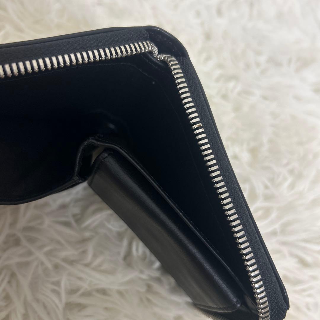 美品　DIESEL ディーゼル 小銭入れ付きラウンドファスナー２つ折り財布