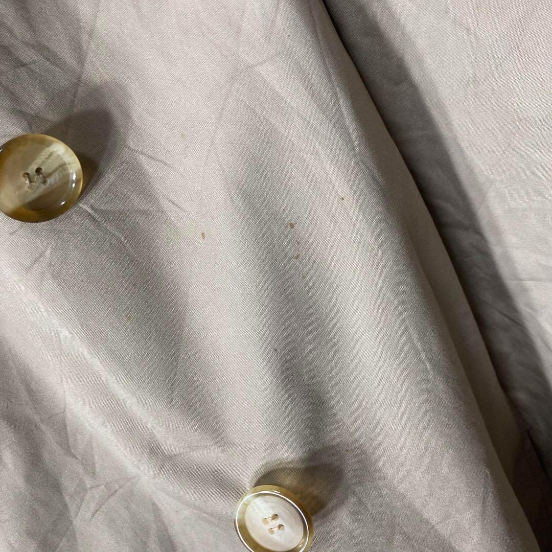 80s ブルックスブラザーズ トレンチコート　ウールライナー　裏地チェック柄