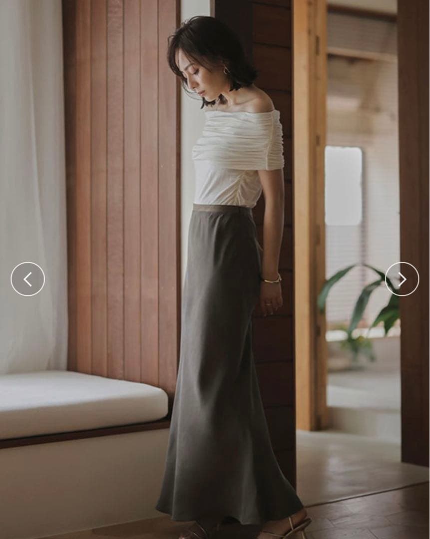 アニュアンス　フィブリルキュプラナロースカートXS