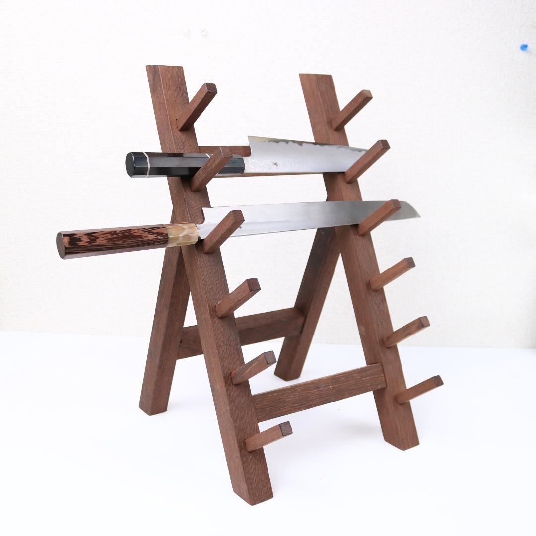 包丁掛け 6本 ウォルナッド