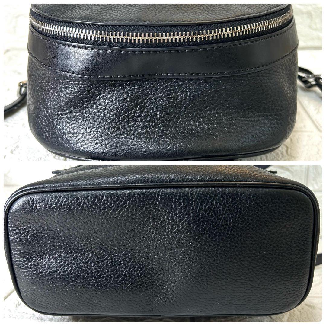 【極美品】マイケルコース レザーリュック 黒 A4