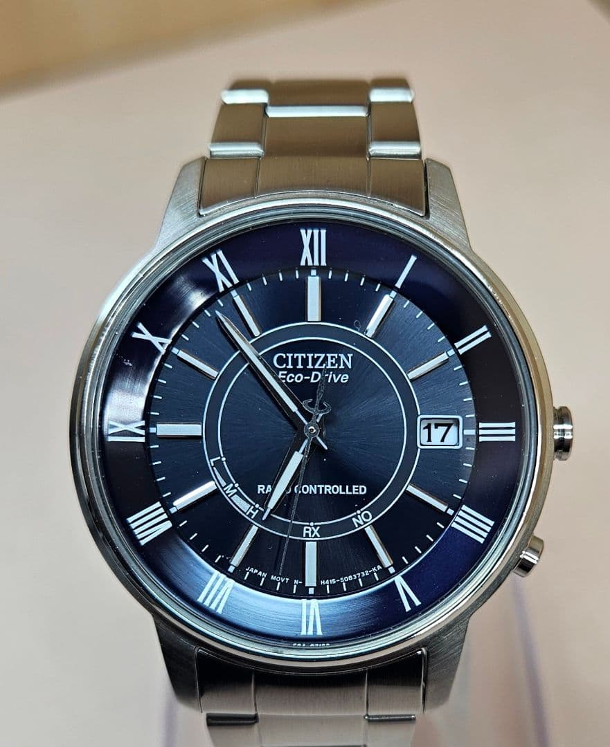 2次電池交換済み‼️CITIZENの電波ソーラー　H415-S054541