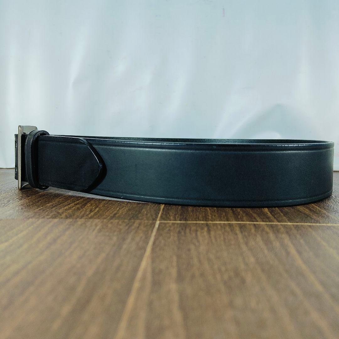 【極艶美品】BUCO ブコ 極厚ブライドルドレスベルト ダブルピンバックルベルト