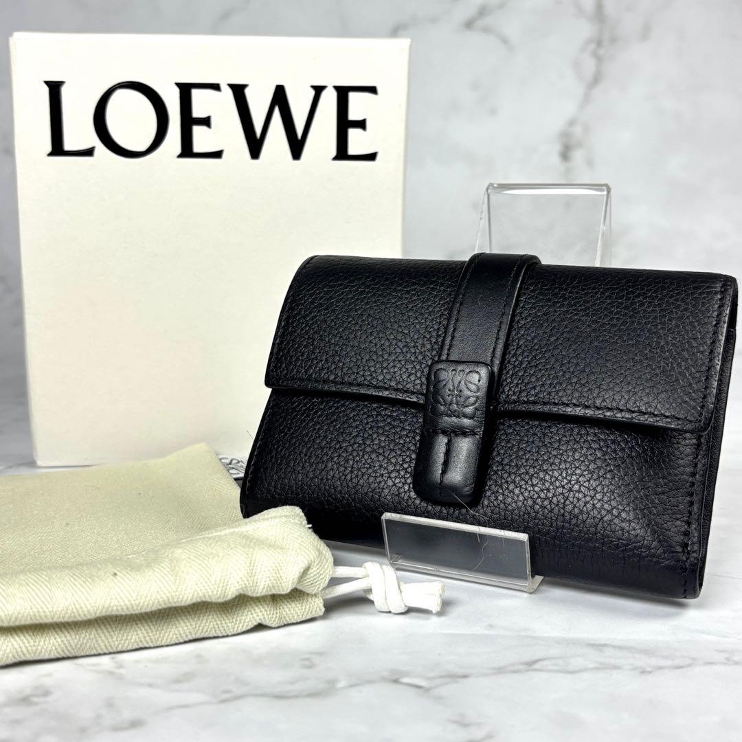 美品✨️LOEWE ロエベ 三つ折り財布 バーティカルウォレット 財布