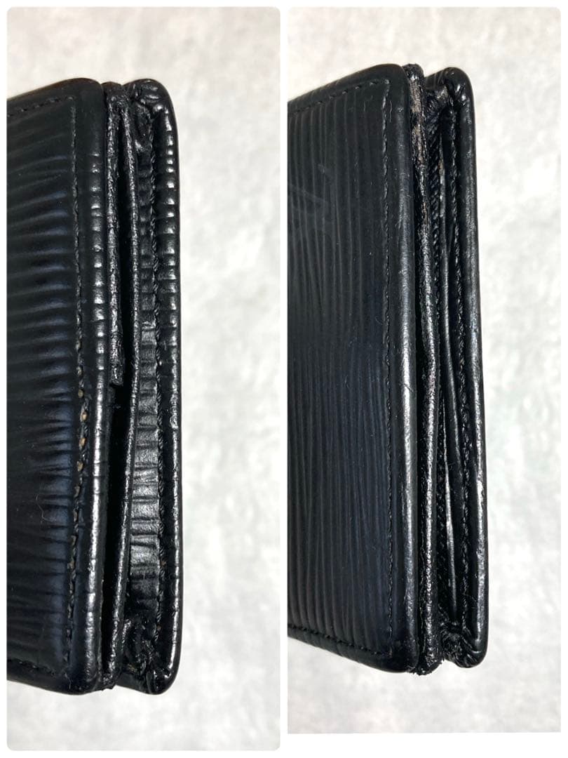 ルイヴィトン　エピ　ポルトモネ　ボワット　ケース　ブラック