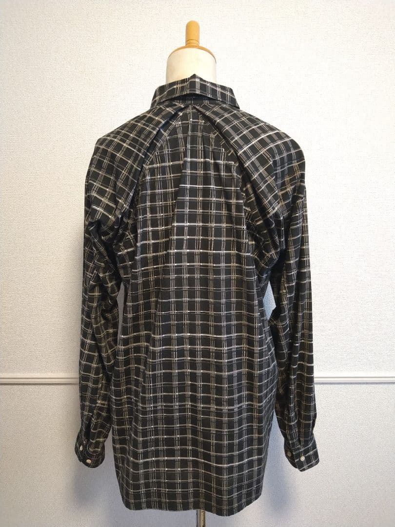 ♾*様 希少 POSTALCO フリーアーム シャツ ブラック チェック ポスタ