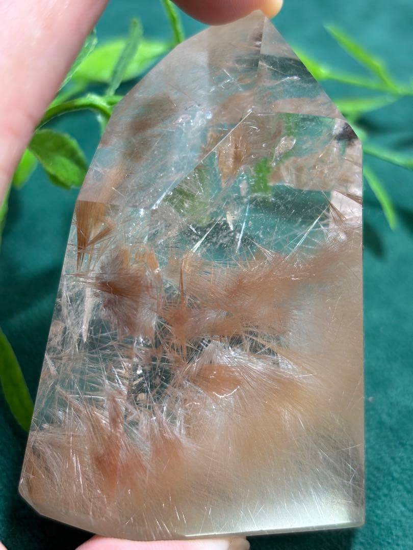 天然石　ルチルクオーツ　ポイント